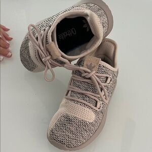 Adidas Kids' Beige and Black Knit Sneakers